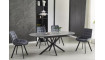 Extendable dining table GASTON ceramic grey marble/black 140-180x80 cm | 100% Quality Extendable dining table GASTON ceramic grey marble/black 140-180x80 cm | Tables | ZIPhome.ee image 3