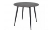 Round dining table IDEAL ceramic white marble/black 100cm | 100% Quality Round dining table IDEAL ceramic white marble/black 100cm | Tables | ZIPhome.ee image 1