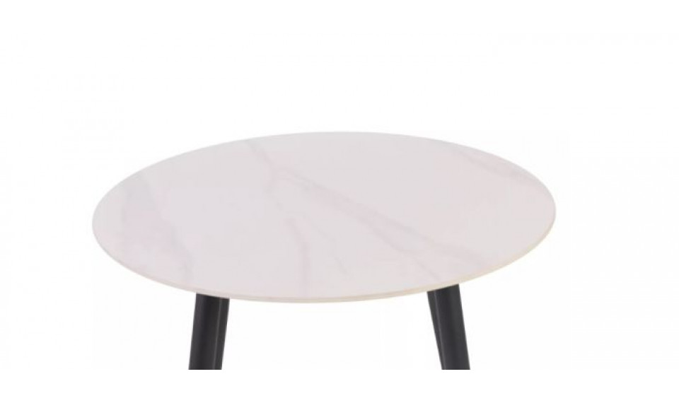 Ümmargune söögilaud RION valge marmor 90 cm | Lauad | ZIPhome.ee pilt 2