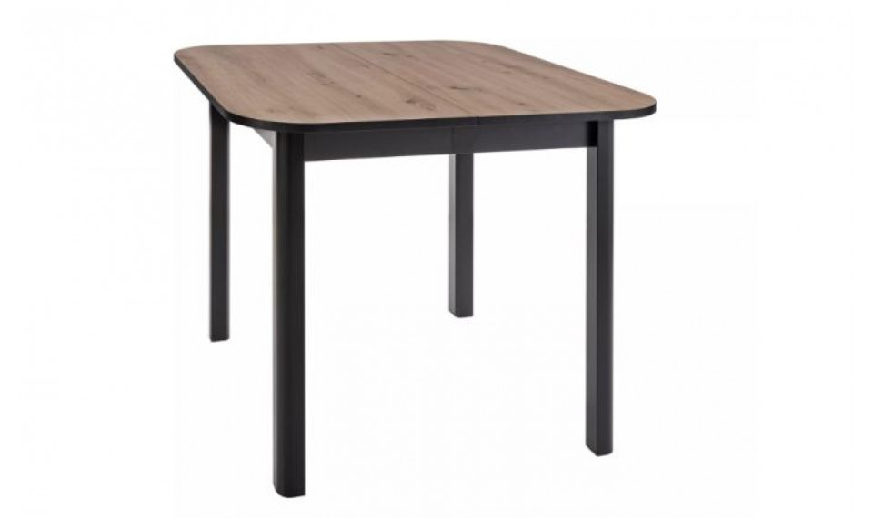 Extendable dining table DANTE 2 oak artisan/black 90-130x90 cm | Tables | ZIPhome.ee image 3