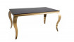 Dining table PRINCE black/gold 150X90cm | Tables | ZIPhome.ee image 1