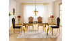 Dining table PRINCE black/gold 150X90cm | Tables | ZIPhome.ee image 2