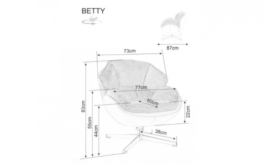 Tugitool BETTY hall 240 | Toolid ja tugitoolid | ZIPhome.ee pilt 4