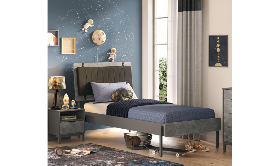 SPACE GRAY voodi (100x200 cm) | Space Gray | ZIPhome.ee pilt 3