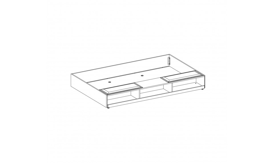 TRIO liisavoodi riiulidega (90x190 cm) | Trio | ZIPhome.ee pilt 6
