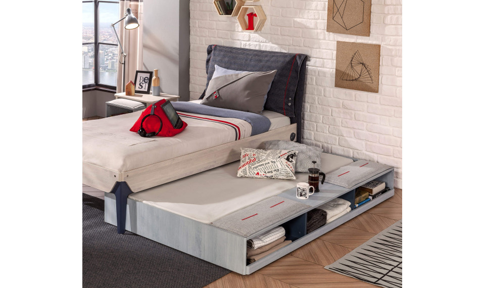 TRIO liisavoodi riiulidega (90x190 cm) | Trio | ZIPhome.ee pilt 2