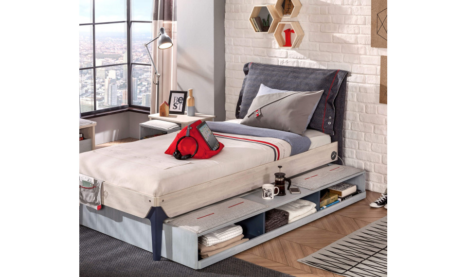TRIO liisavoodi riiulidega (90x190 cm) | Trio | ZIPhome.ee pilt 4