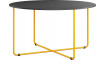 Coffee table high with bent frame Mundi yellow/black DWZ | 100% laatu Coffee table high with bent frame Mundi yellow/black DWZ | Outdoor | ZIPhome.ee kuva 1