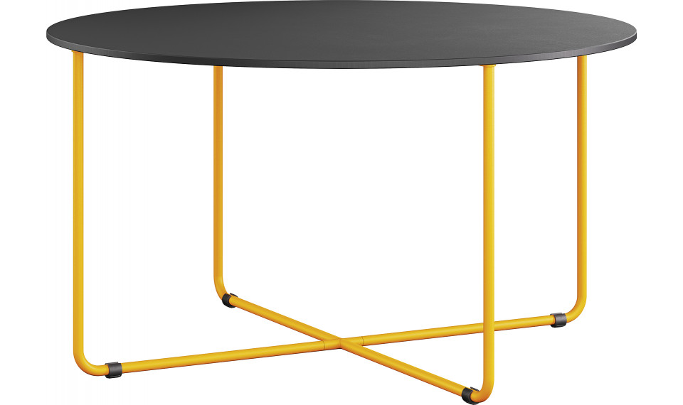 Coffee table high with bent frame Mundi yellow/black DWZ | Outdoor | ZIPhome.ee kuva 1