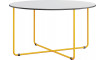 Coffee table high with bent frame Mundi yellow/grey | 100% laatu Coffee table high with bent frame Mundi yellow/grey | Outdoor | ZIPhome.ee kuva 1
