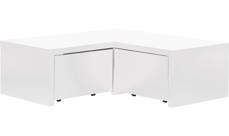 Platform corner with drawers Young Users by VOX white/black/white | Young Users | ZIPhome.ee kuva 1
