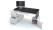 Desk L Z_KON 140 Young Users  white/black/white 140-165/65/75 | Young Users | ZIPhome.ee pilt 2